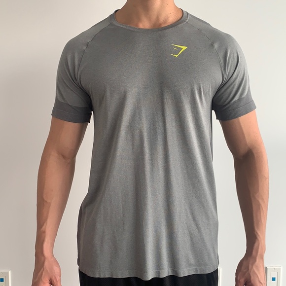 Mens Gymshark Tshirt Grey 